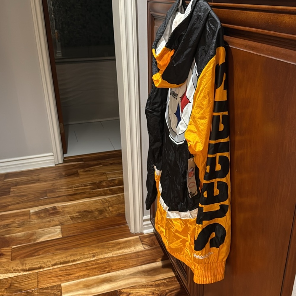 NWT Mitchell & Ness Steelers Windbreaker Jacket size XL - Picture 9 of 10